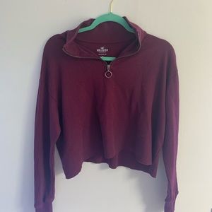 hollister NWOT quarter zip light jacket size xs